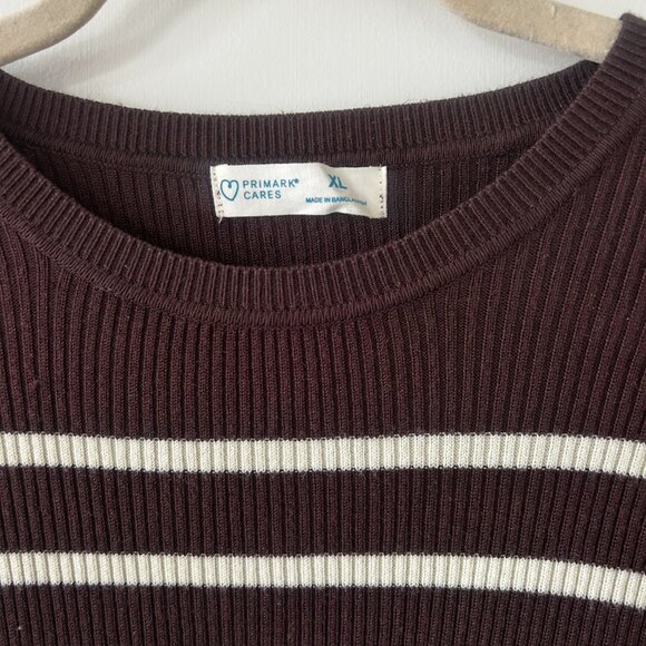 PRIMARK STRIPPED MIDI KNIT DRESS - Picture 3 of 11